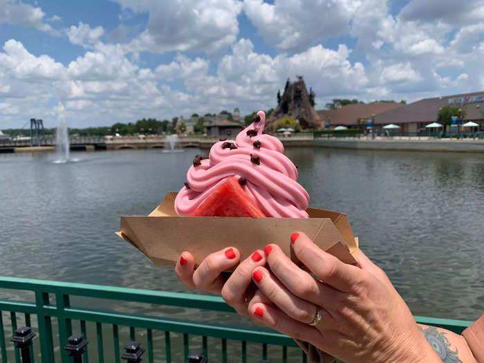 The Dole Whip Watermelon Slice is actually a secret menu item.