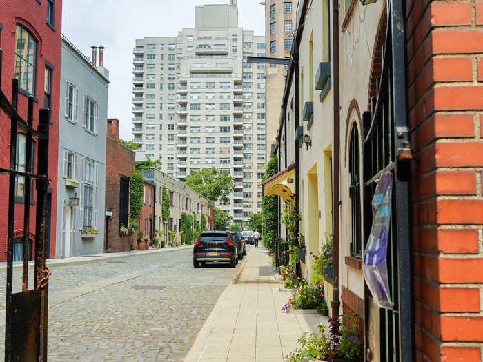 A short walk away, I found the street - called Washington Mews - behind an open gate between Washington Square and 8 Street.