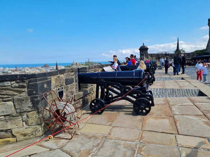 I then found a series of cannons, the largest of which had been able to fire up to two miles, according to a staff member at the castle.