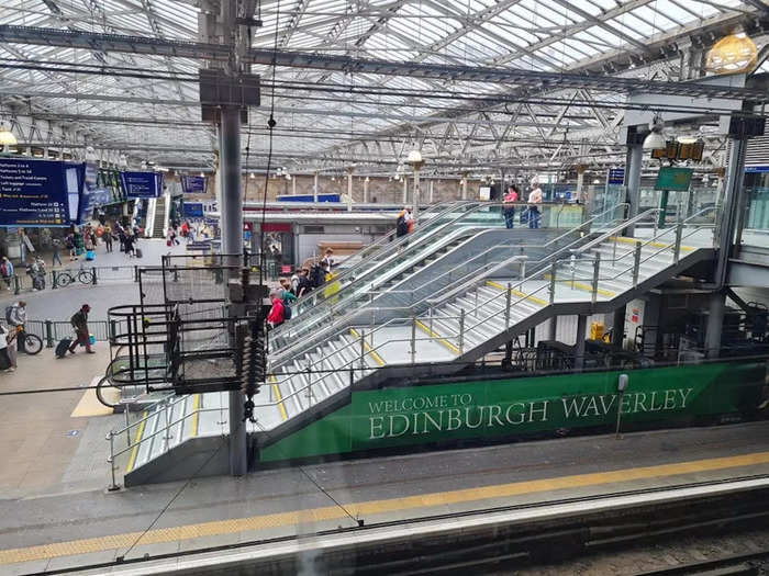 I started my journey at Waverley Station, which was named after the 1814 novel by Sir Walter Scott and was used as a filming location for "Avengers: Infinity War" in 2018.