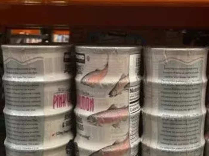 I always keep Kirkland canned salmon in the RV.