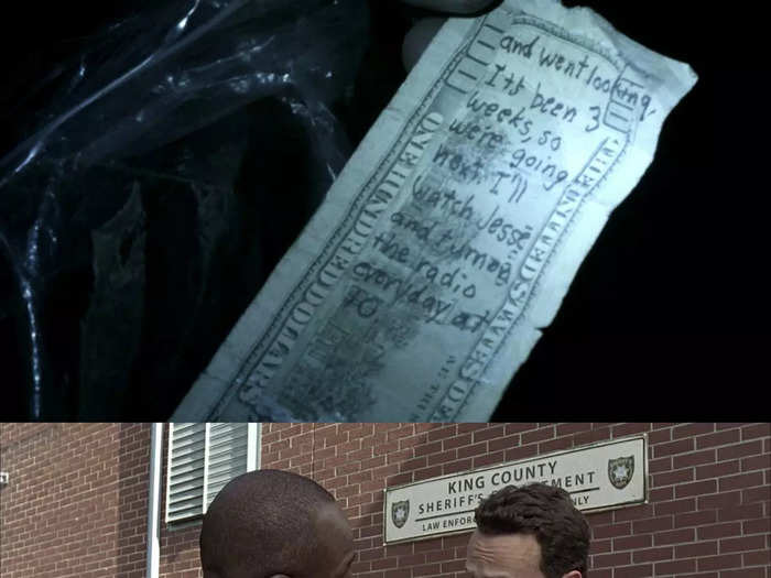 Daryl finds a $100 bill with a message on it that