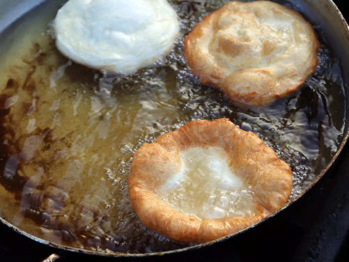 One of the most popular Native American dishes in the Southwest is frybread.