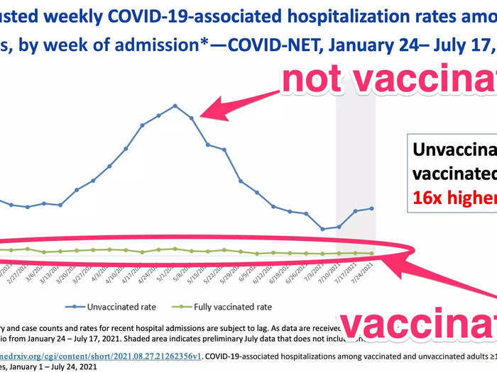 COVID-19 vaccines are doing a great job keeping people healthy, alive, and out of the hospital.