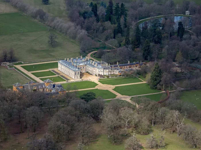 Althorp House is located on a 14,000-acre estate in Northamptonshire, England.