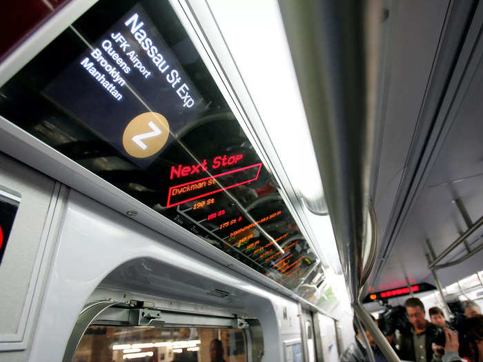 Five years later, the newest cars on the tracks came out with digital boards that showed riders the order of stops and where they were, The New York Times reported in 2005.