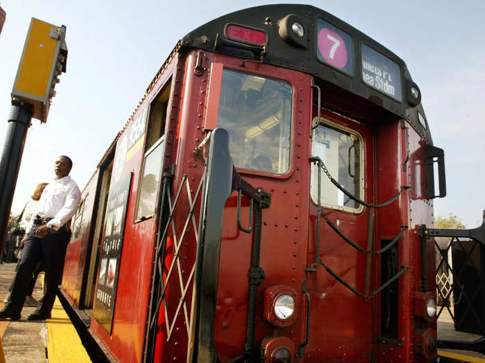 The city painted many subways red to cover up the markings, The Daily News reported in 1972.