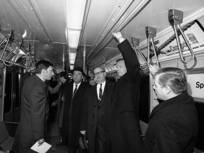 The first successful air-conditioned subways hit the rails in 1967, the Daily News reported in July of that year, adding that it made the ride 20 degrees cooler.