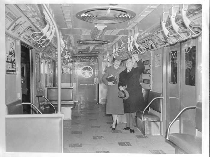 In the mid-1950s, the city installed air-conditioning in subway cars for the first time, according to the New York Transit Museum.