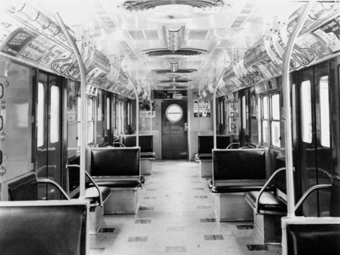 Trains in the 1950s had porthole windows, according to the New York Transit Museum, giving them a nautical look.