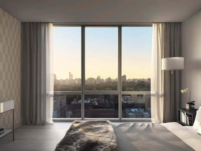 The apartment has two bedrooms and two bathrooms, but one of the best features is the view.