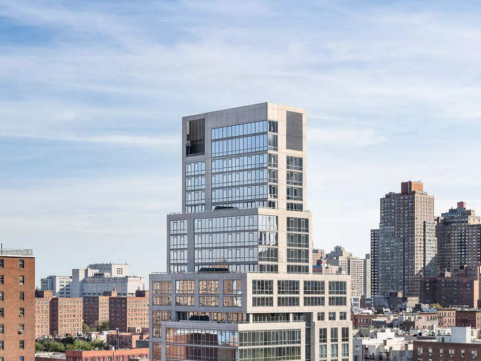 In East Harlem, Manhattan, there is a 23-story glass tower that houses condos.