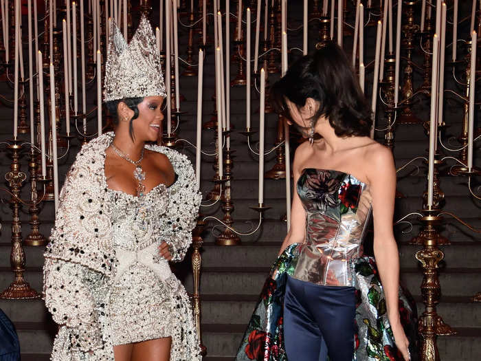 Other stars like Rihanna and Amal Clooney admired each other