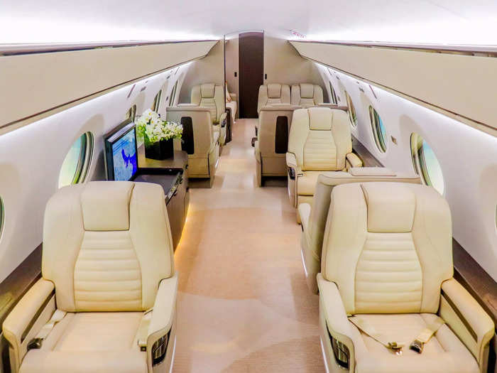 Gulfstream then designed the passenger cabin to be the widest and tallest in the industry at six feet and three inches tall, as well as eight feet and two inches wide.