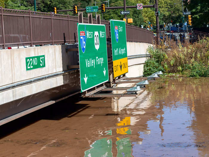 Long-time residents said they have never seen such flooding.