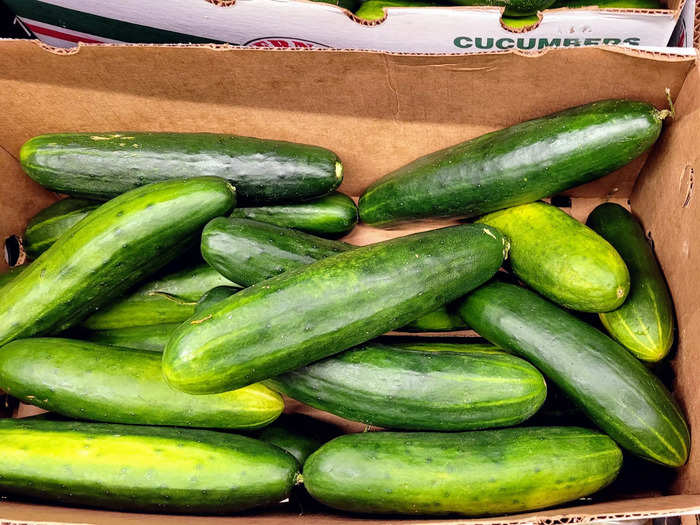 Cucumbers are a cheap, nice garnish.