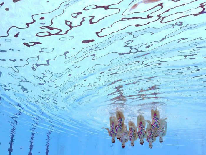 8/6: Team Canada competes in the artistic swimming team technical routine at the Tokyo Olympics.