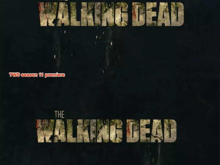 "The Walking Dead" logo is slowly decaying more and more this season.