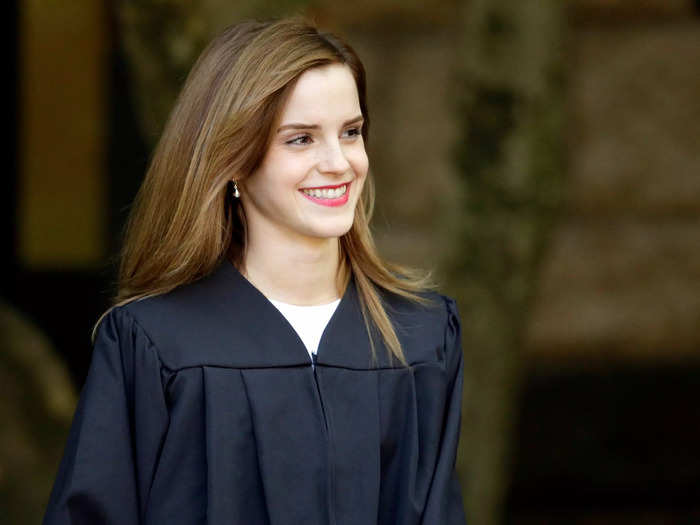  Emma Watson did Hermione proud during her studies at Brown. 