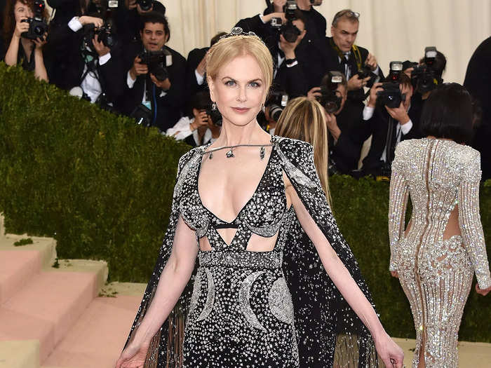 Kidman looked like a celestial goddess at the 2016 Met Gala in this dress adorned with the moon and stars.