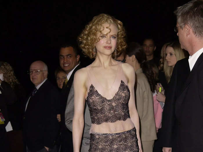 Kidman wore a lingerie-inspired slip dress to the 2003 Critics