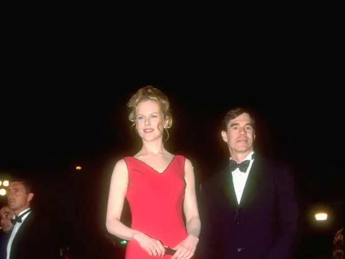 Kidman channeled a flamenco dancer with this ruffled hot pink dress at a May 1995 screening of "To Die For."