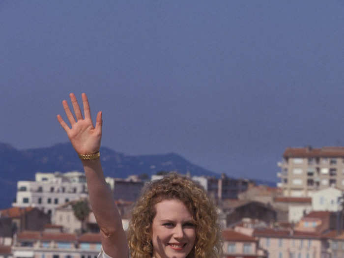 Kidman has always made bold style choices, as shown by this cream-on-white ensemble at the Cannes Film Festival in 1992.