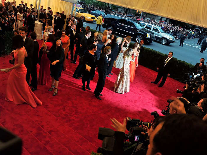 During the annual Costume Institute Ball at New York City