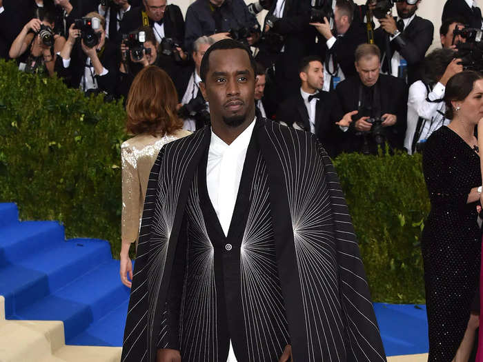 P. Diddy also turned heads at the Met Gala that year when he wore a long cape.