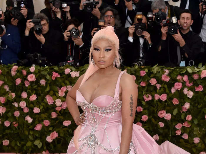 Minaj was a pink dream at her most recent Met Gala appearance in 2019.