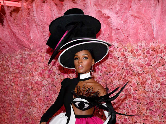 But Monáe added some bold color to her most recent Met Gala look in 2019.