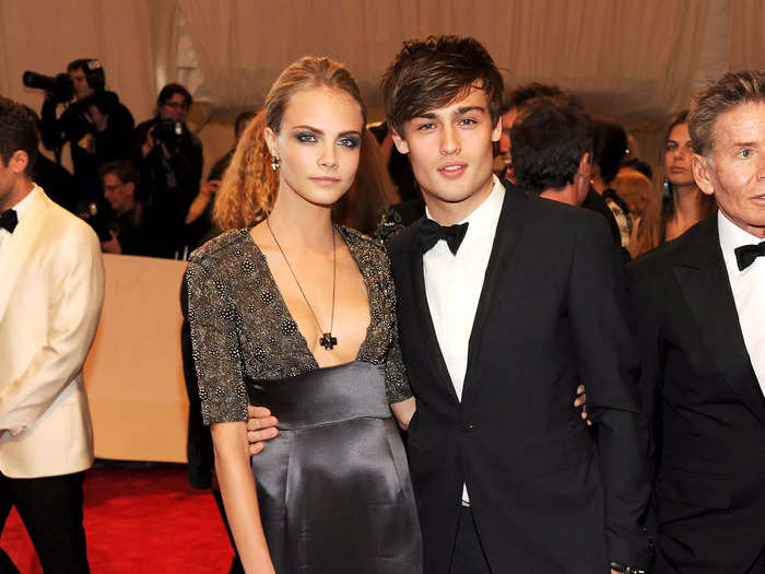 Cara Delevingne wore an elegant black gown with a plunging neckline for her first Met Gala in 2011.