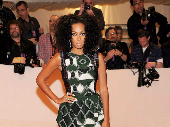 Solange looked like a geometric dream at her first Met Gala in 2011.