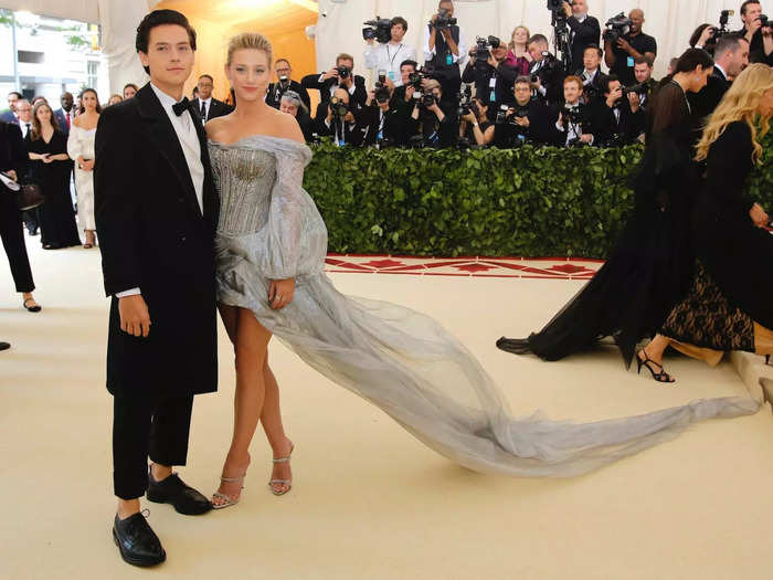 Cole Sprouse and Lili Reinhart walked the 2018 Met Gala red carpet hand in hand.