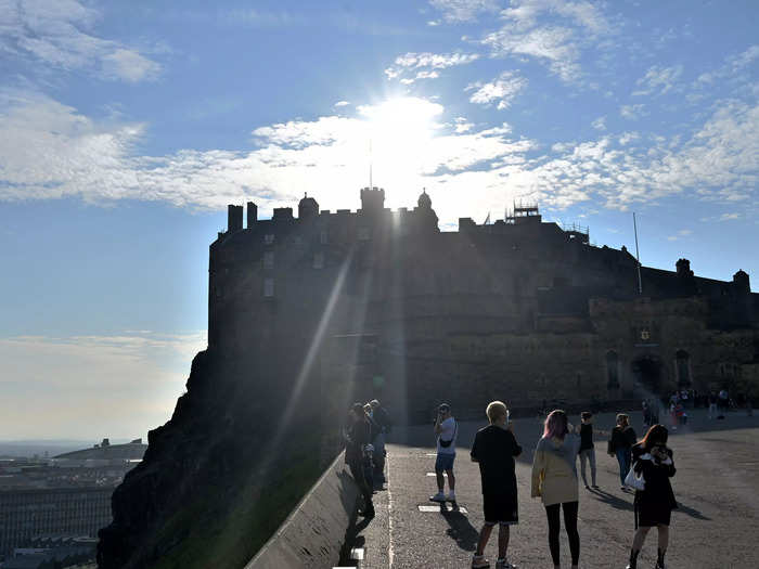 And I walked up to see Edinburgh Castle at sunset. The following day, I took the express train back to London.