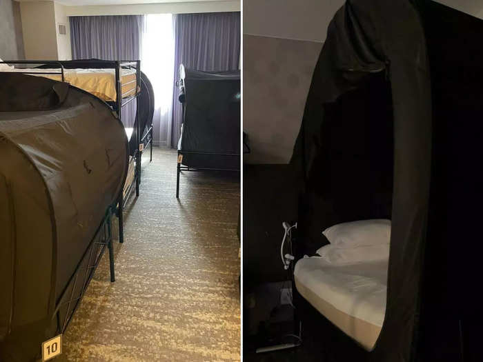 So, Cierra said she pays rent to The Hotel Crash Pad Network - a company that arranges accommodation for airline staff - to stay in a crash pad, essentially a hostel for flight attendants and pilots. According to Cierra, her pad is a cross between a frat house and the home from "Big Brother."