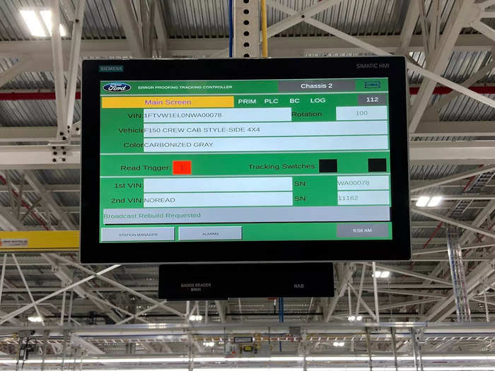 That screen will also notify workers of any changes to production or other updates.