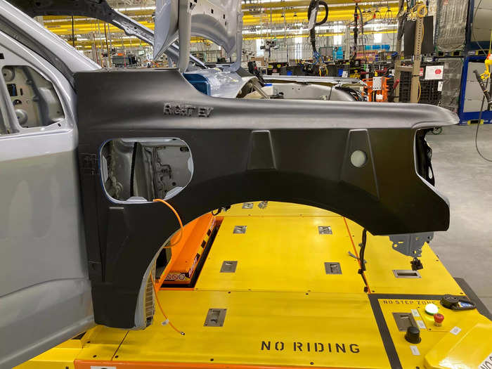 For now, Ford is testing out equipment and fine-tuning the manufacturing process.