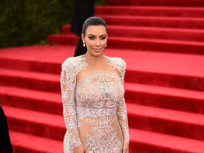 In 2015, Kim Kardashian redeemed herself after her 2013 look by wearing a stunning Roberto Cavalli dress.