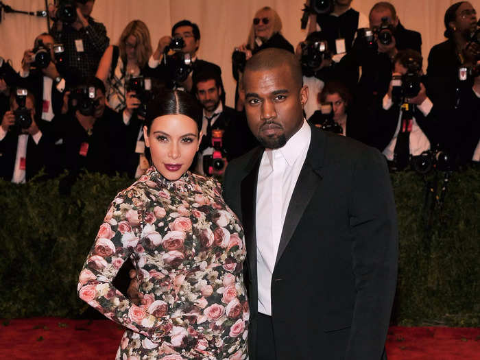 In 2013, Kim Kardashian made her Met Gala debut as Kanye West