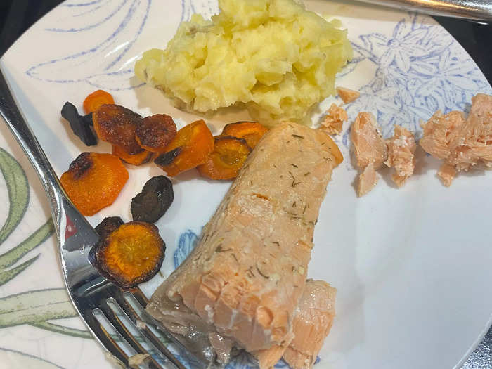 But most of my meals ended up being some variation of salmon, potatoes, and veggies.