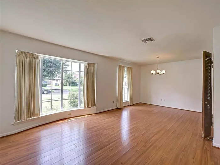 The living space is large and open.