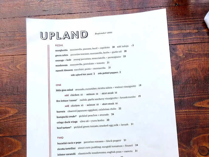 As I sipped on my cocktail, I checked out Upland