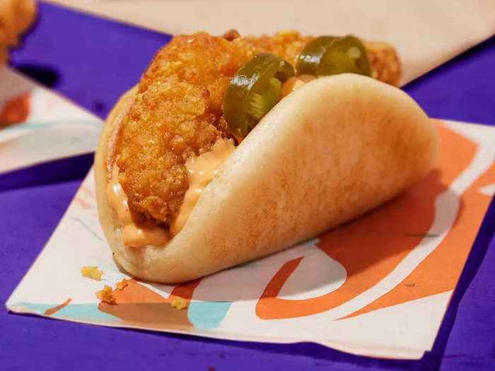 Taco Bell also released a Spicy Crispy Chicken Sandwich Taco, which got me even more excited.