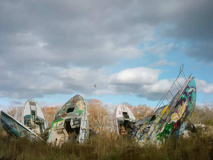 Everything from abandoned nursing homes to boat graveyards fills Sansivero