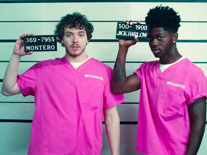 "Industry Baby," featuring Jack Harlow, is a boastful anthem that