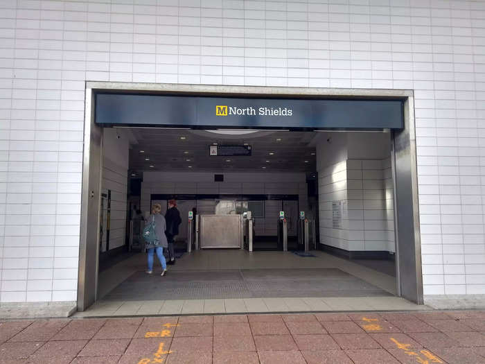 Like in South Shields, there was a walk of around five minutes from the ferry terminal to North Shields Metro station for the next leg of the journey.