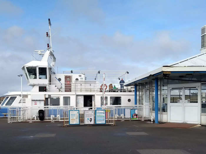 The ferries run every 30 minutes in each direction, but luckily I arrived just as one was about to leave.