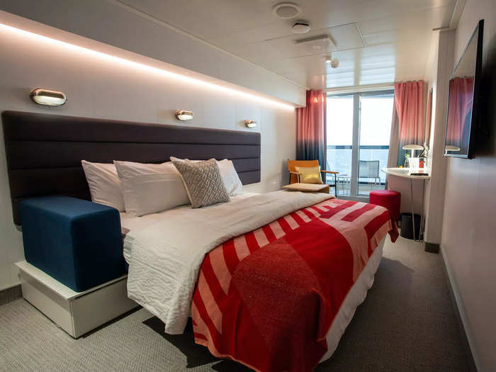 Virgin Voyages says its cabins are "superyacht inspired," and it