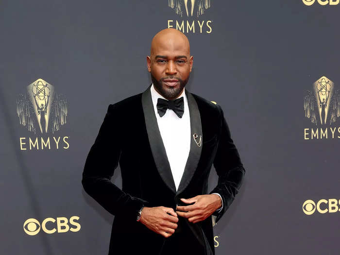 Karamo Brown looked so dapper in a velvet tuxedo with a matching bowtie.